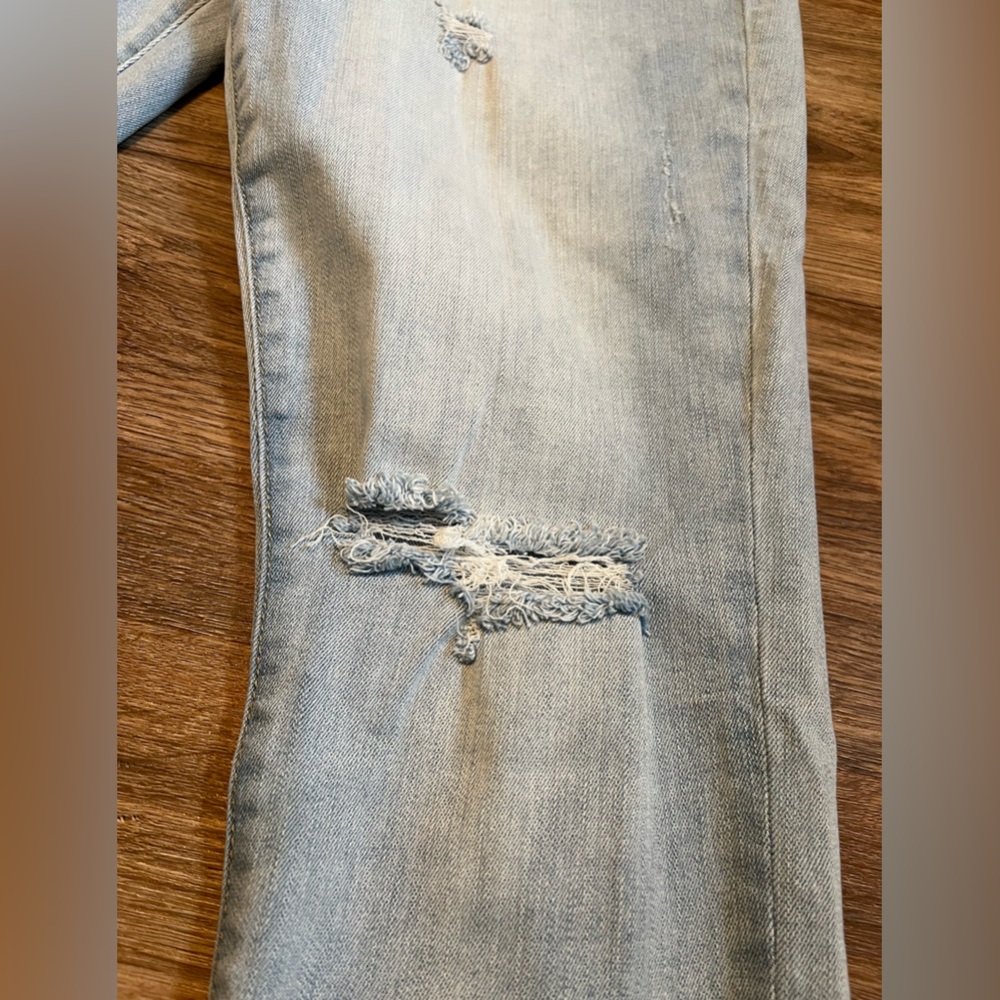 KanCan Exclusively for Maurice’s High Rise Ripped Capri Denim Jeans Size 30 - Picture 4 of 9